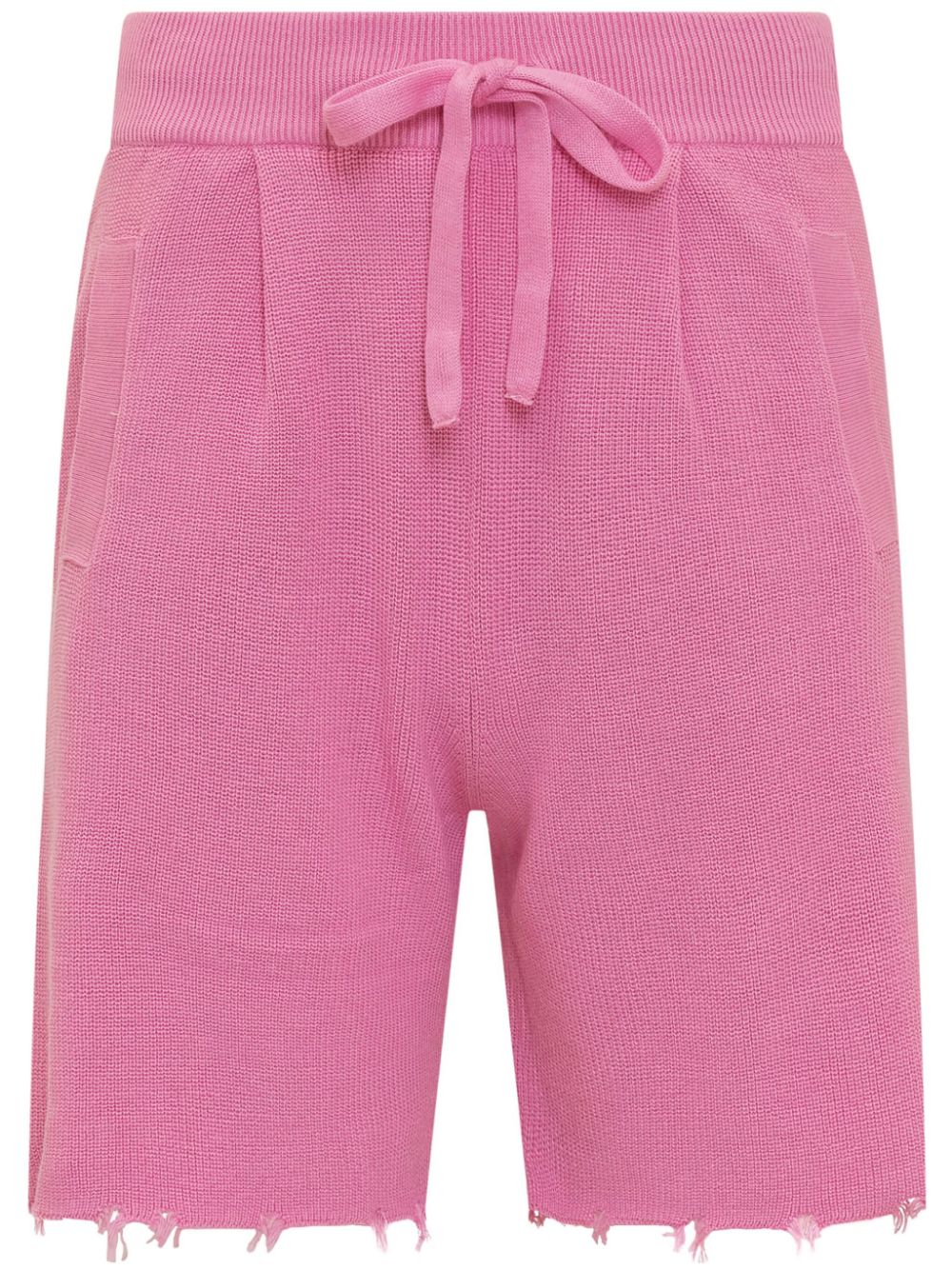 Raw-cut shorts - Pink