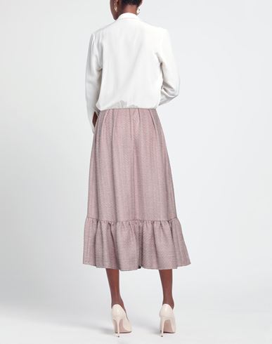 Elisabetta Franchi Woman Midi skirt Antique rose Size 4 Polyester
