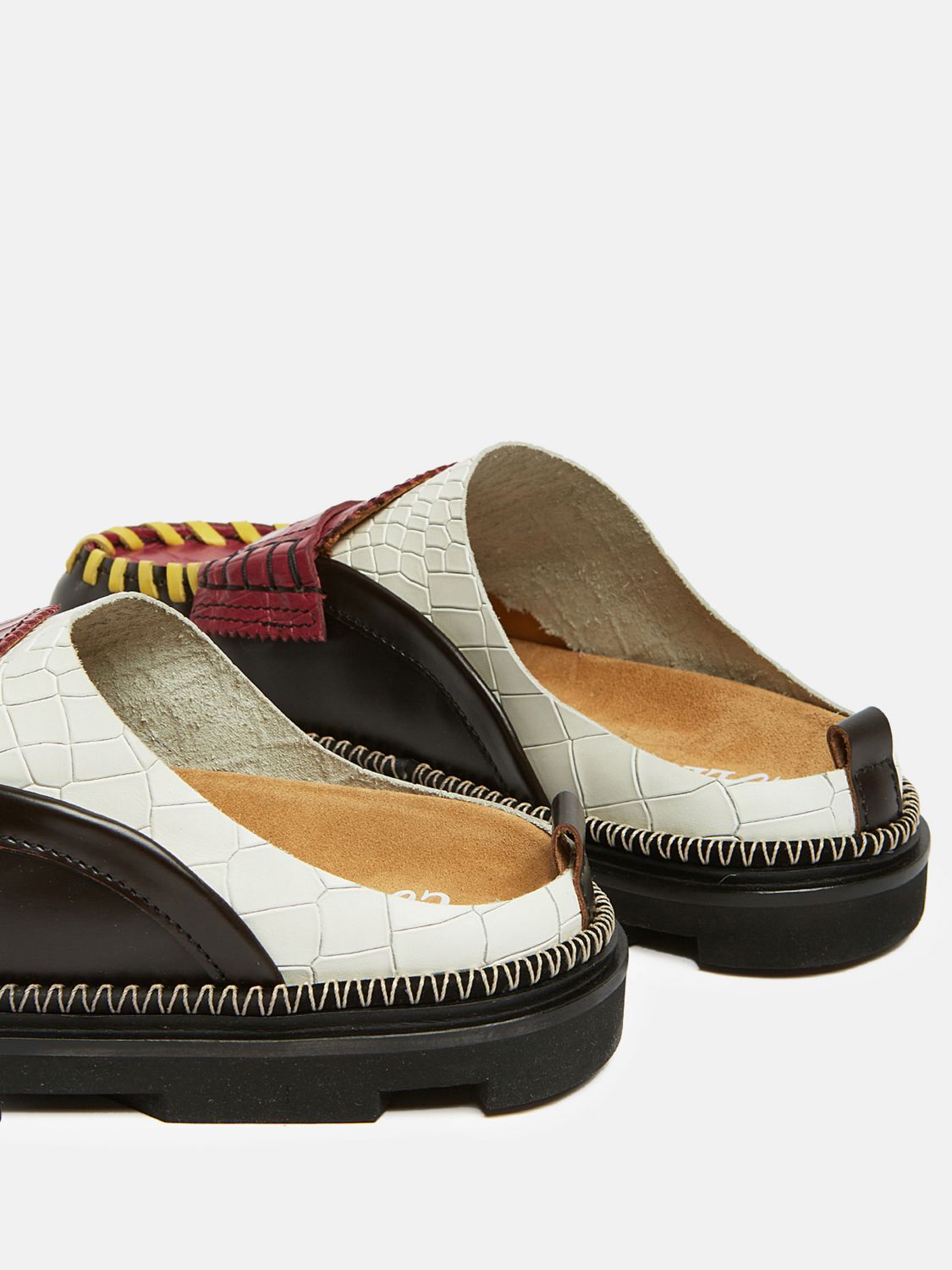 College Chunky mules - Red