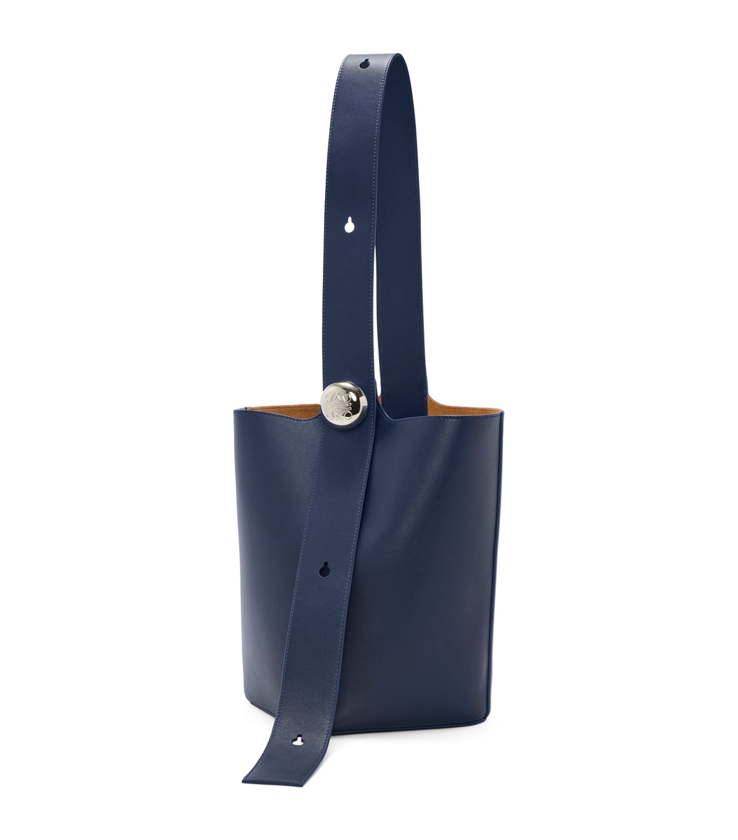 Medium Leather Pebble Bucket Bag