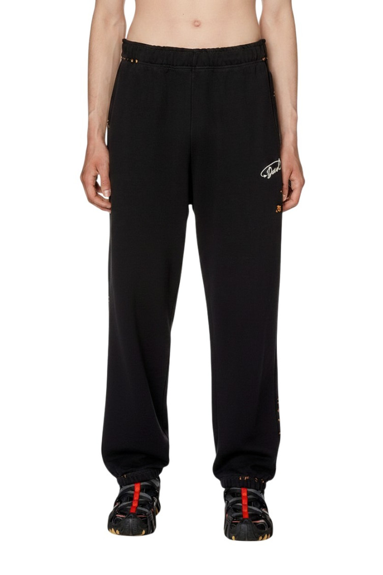 Black Regular Track Pants