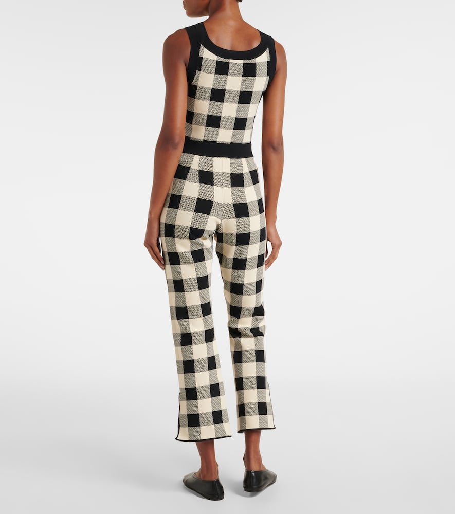 Pippa checked flared pants