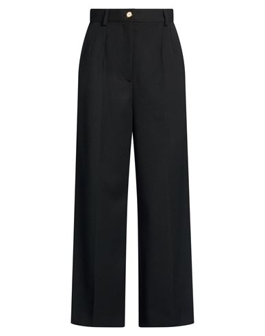 Woman Pants Black Size 6 Polyester, Wool, Elastane