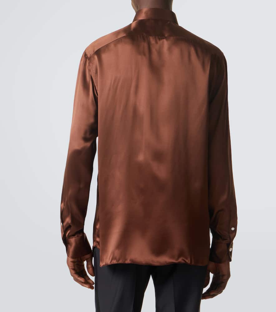 Silk satin shirt