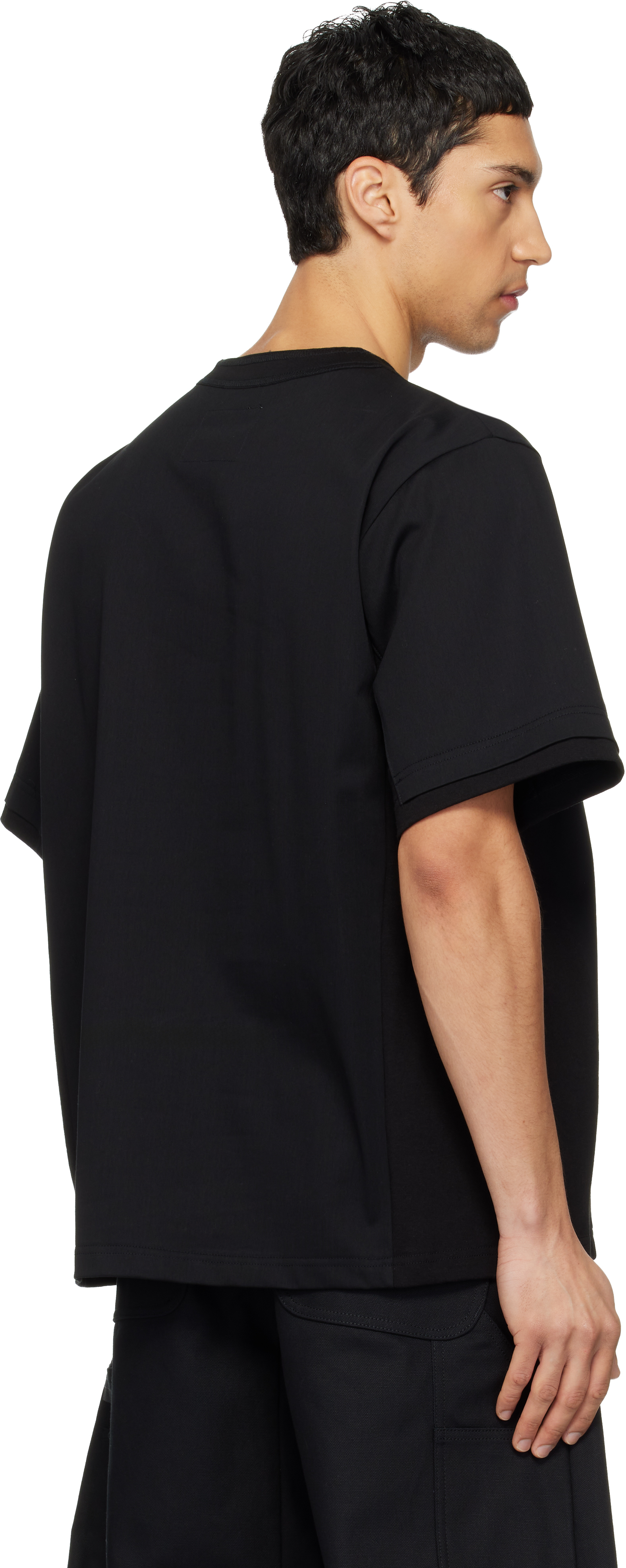 Black Cotton Jersey T-shirt