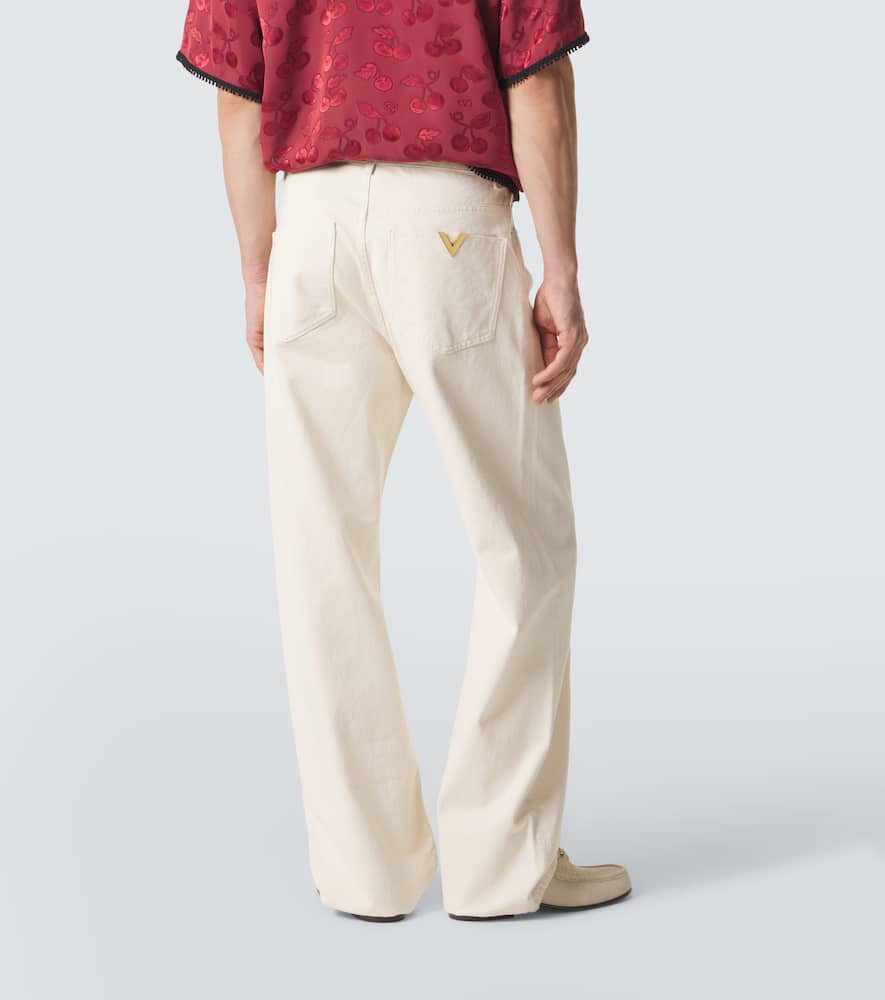 VGold wide-leg jeans