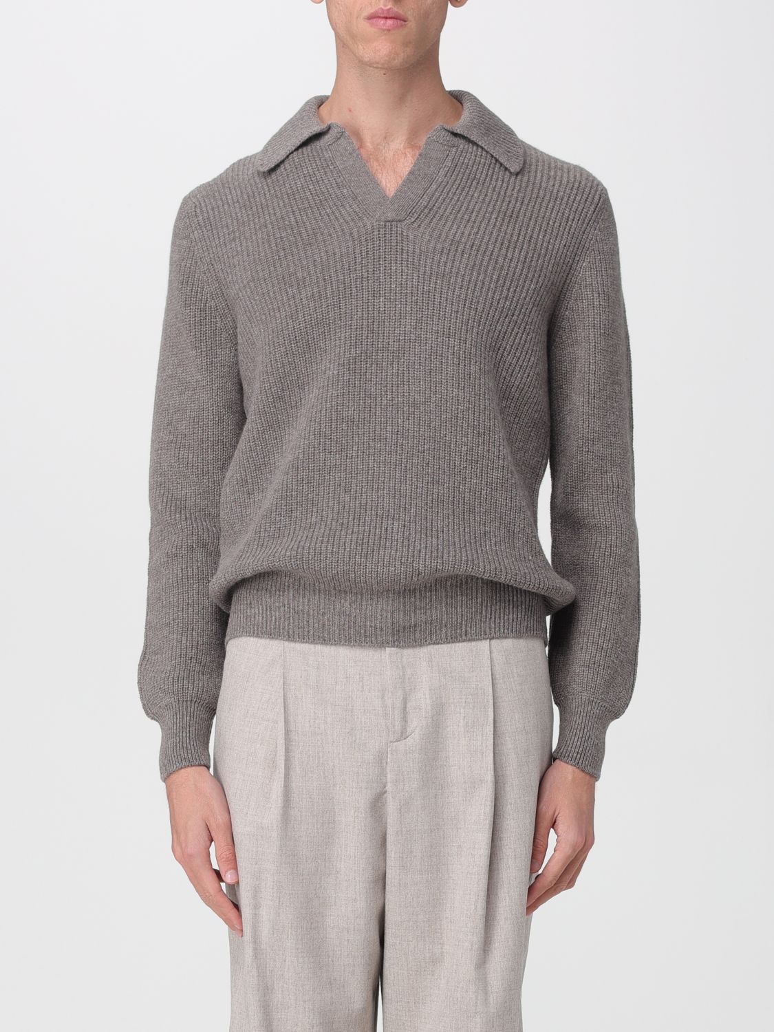 Tagliatore ribbed-knit jumper - Neutrals