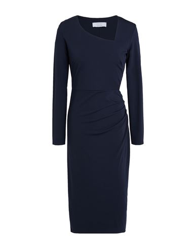 Woman Midi dress Midnight blue Size 4 Viscose, Polyamide, Elastane