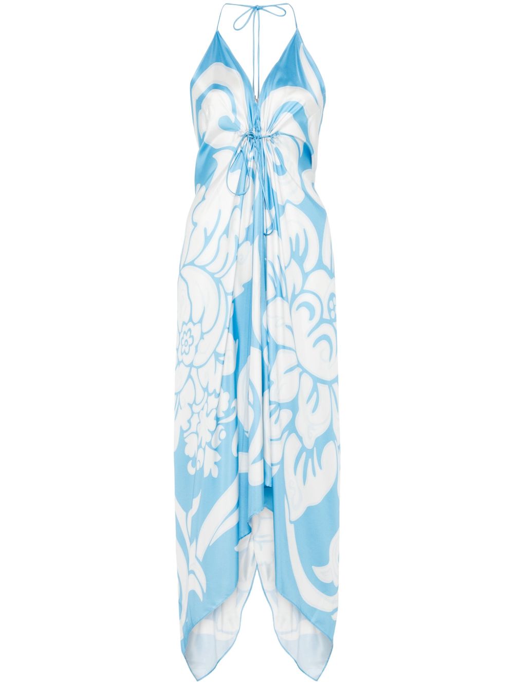 Graphic-print dress - Blue