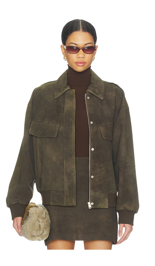 LAMARQUE Trevanna Suede Jacket in Brown. S. Also in L