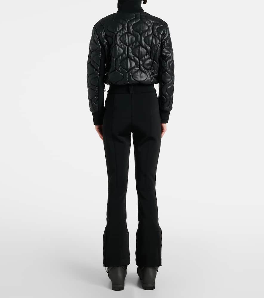 Conni Special quilted faux leather ski suit