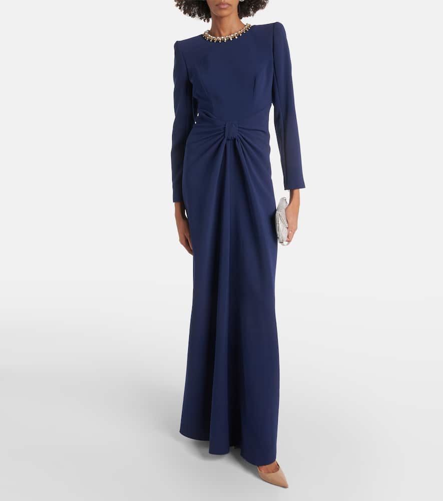 Jenny Packham Electra embellished crêpe gown