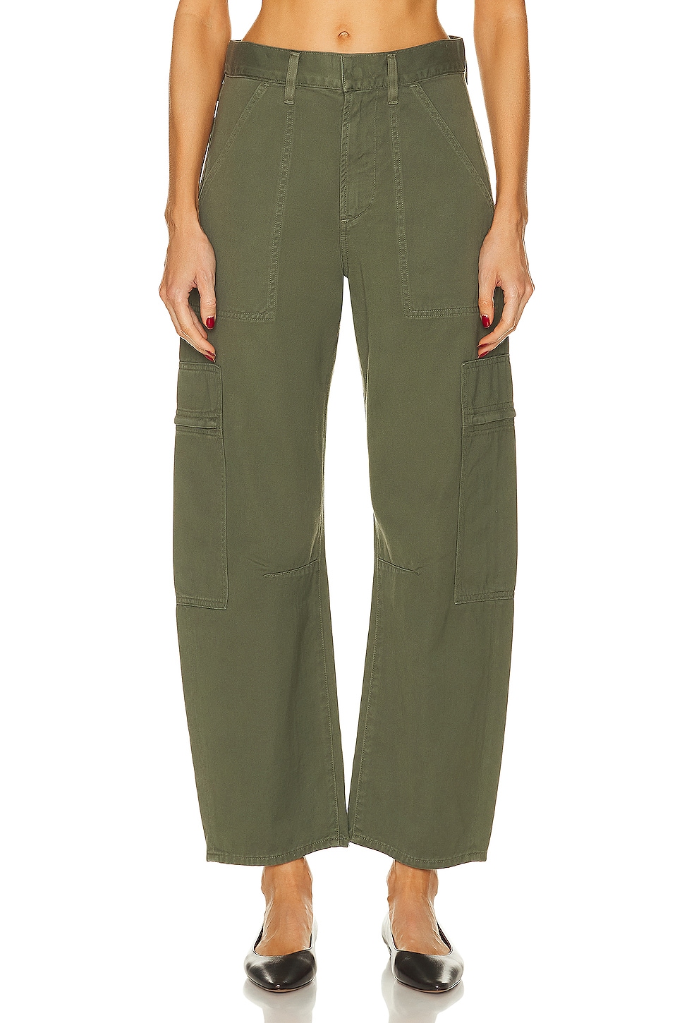 Citizens of Humanity Marcelle Low Slung Cargo in Surplus - Olive. 33 also in