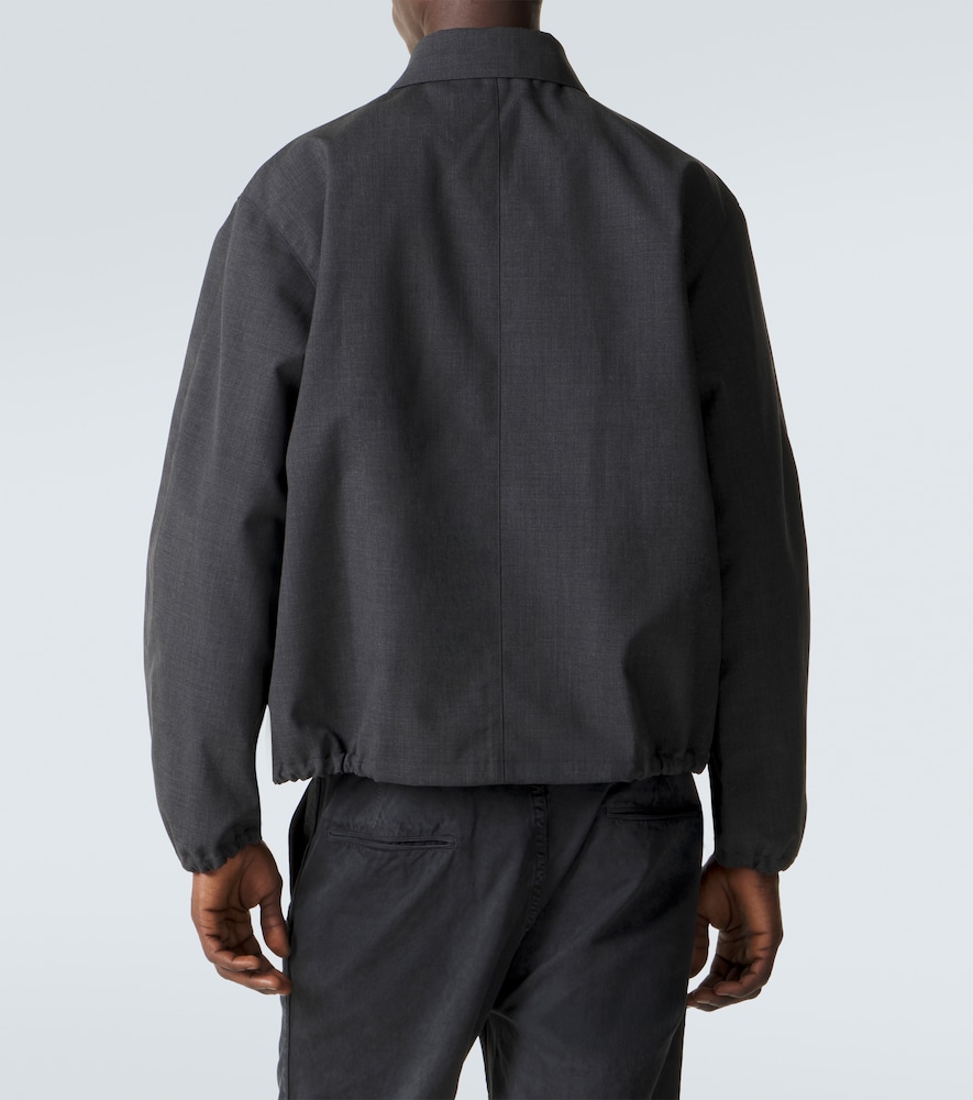 Wool blouson jacket