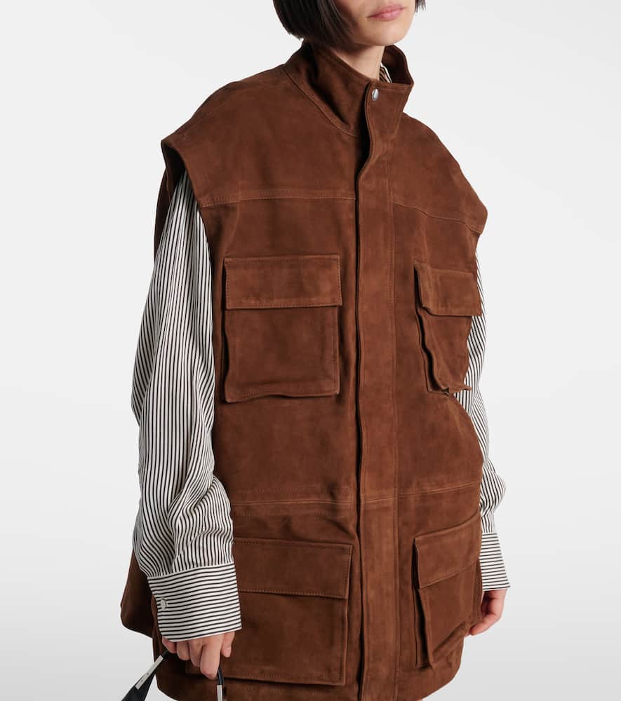 Turin oversized suede jacket