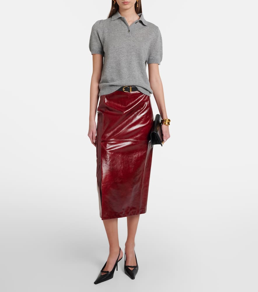 Cashmere polo sweater