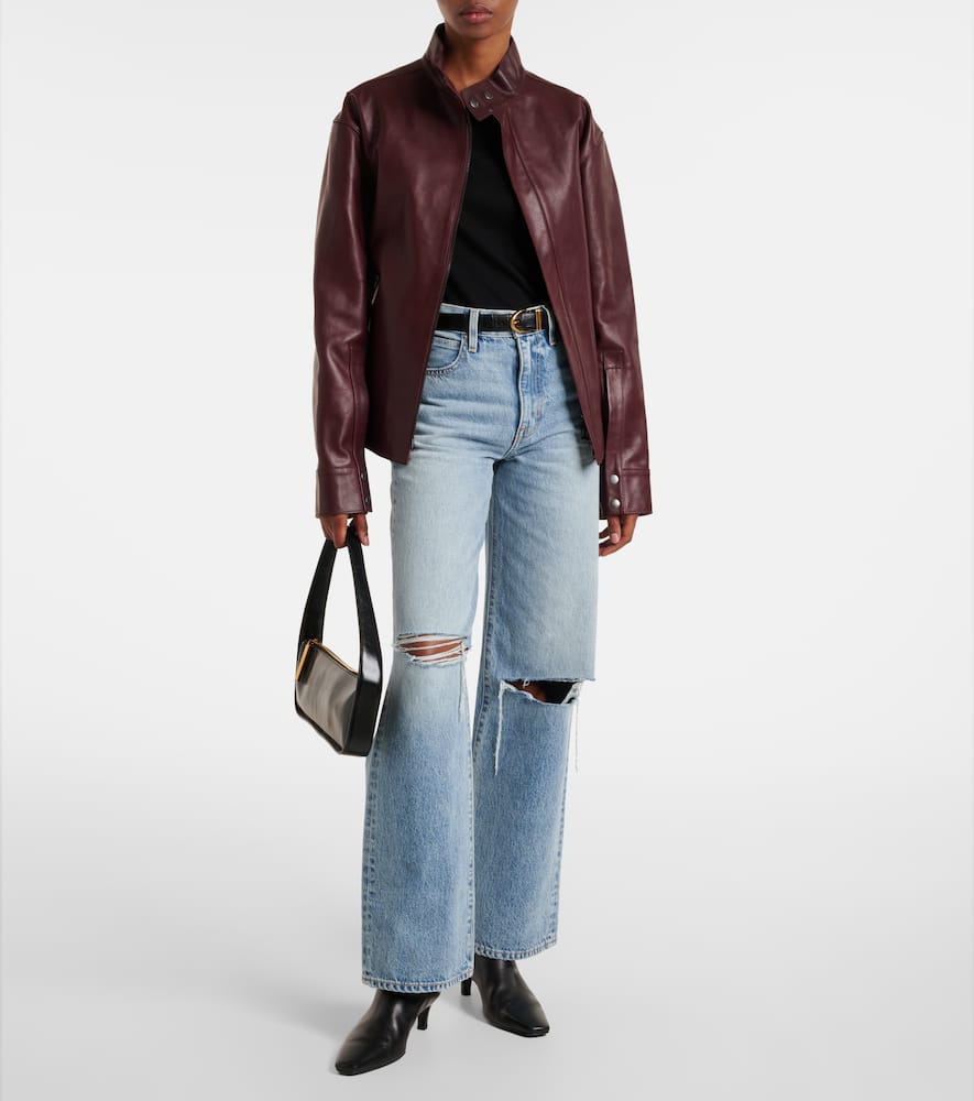 Grace mid-rise wide-leg jeans