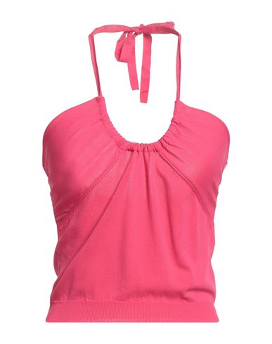 Woman Top Fuchsia Size XS Viscose, Polyamide