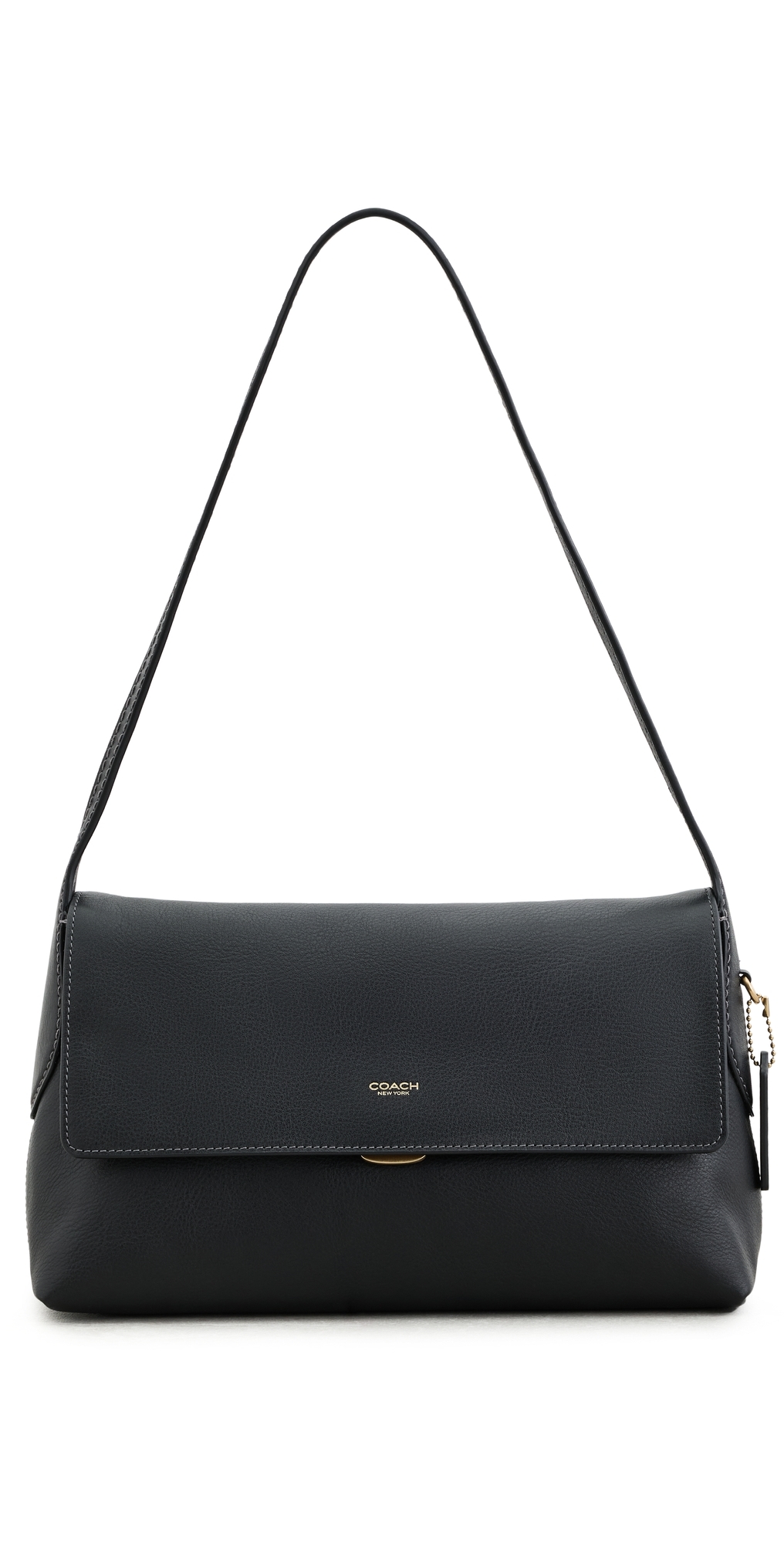 Natural Grain Leather Chelsea Shoulder Bag Black One Size