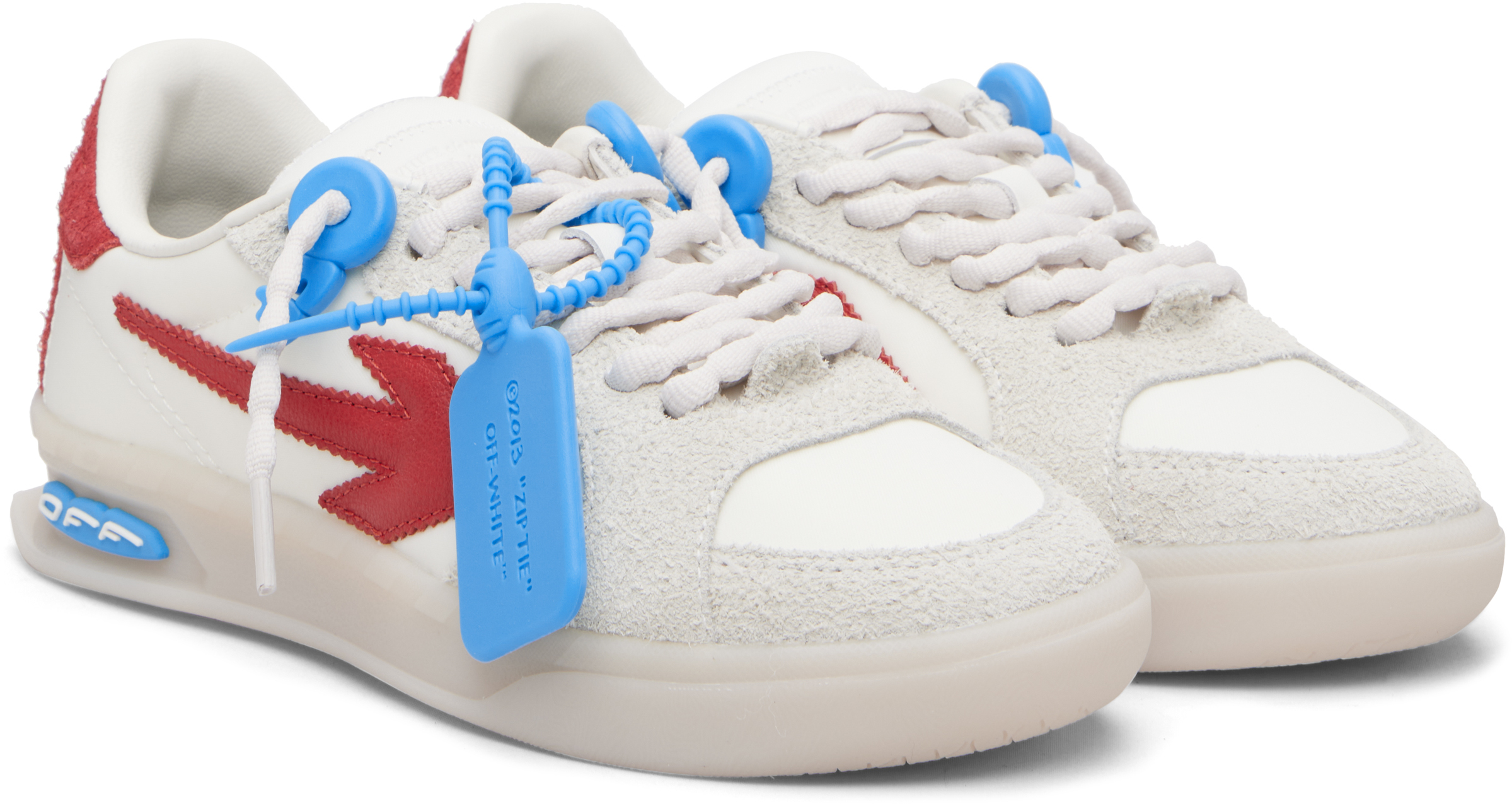 White & Red New Slim Sneakers