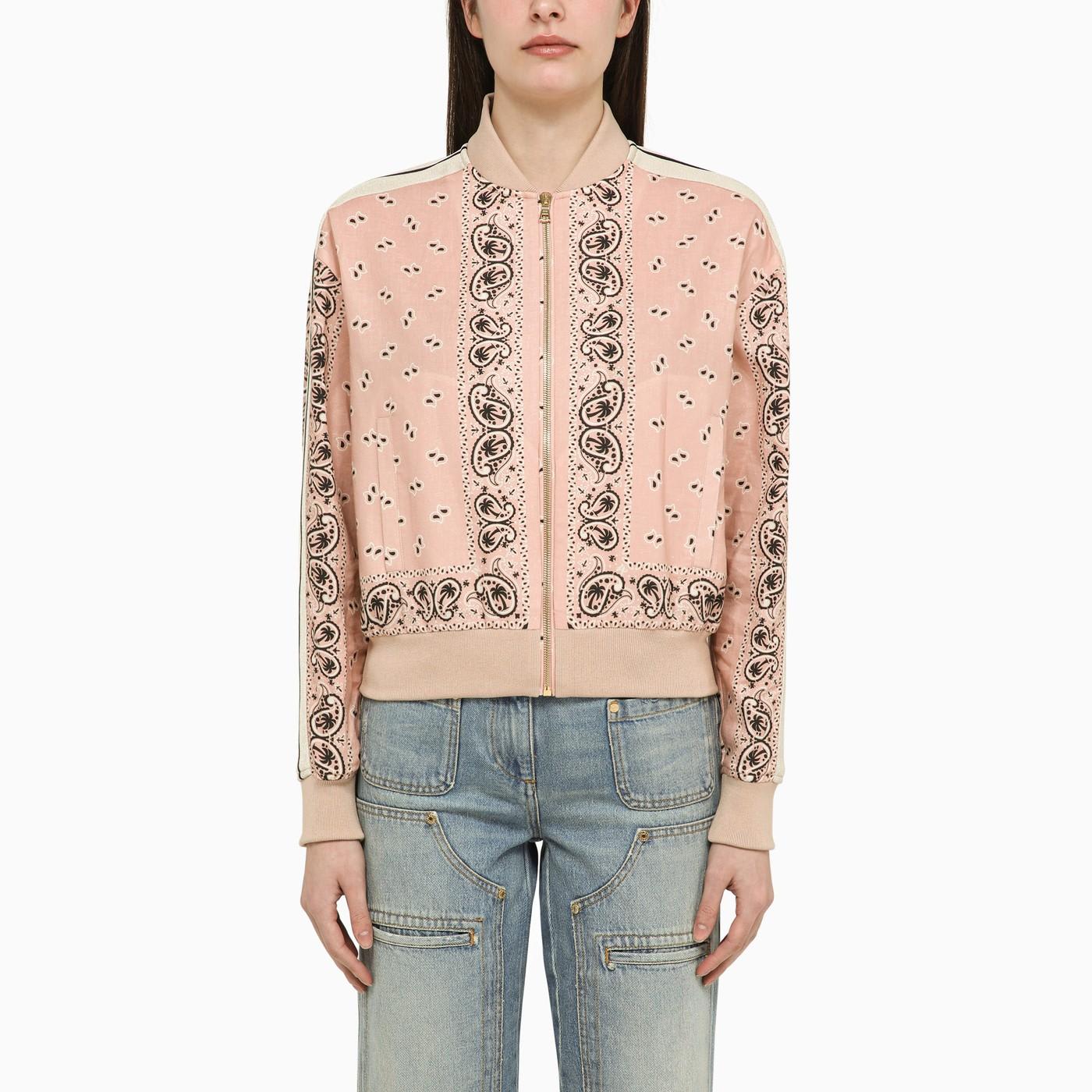 Paisley-print bomber jacket - Pink