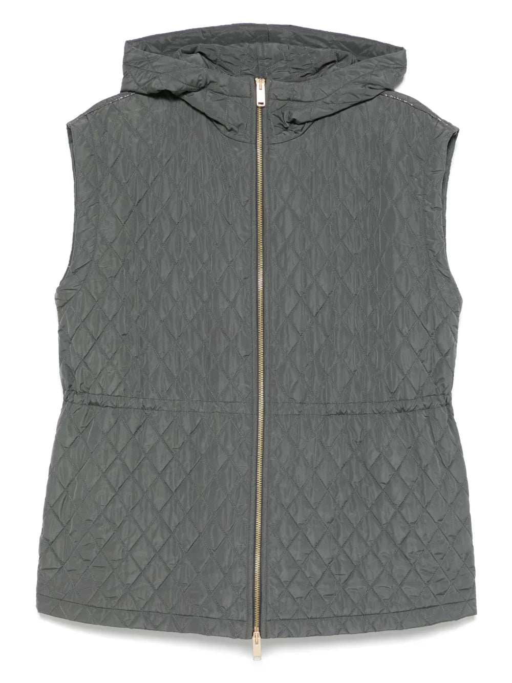 Quilted Gilet — Grey
