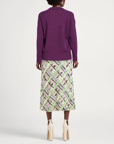Woman Sweater Purple Size L Cashmere