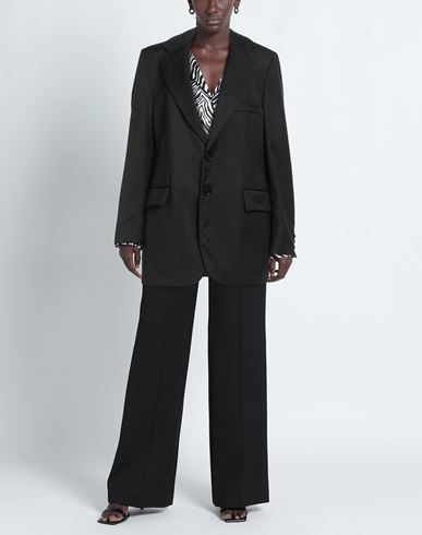 Woman Blazer Black Size 4 Wool