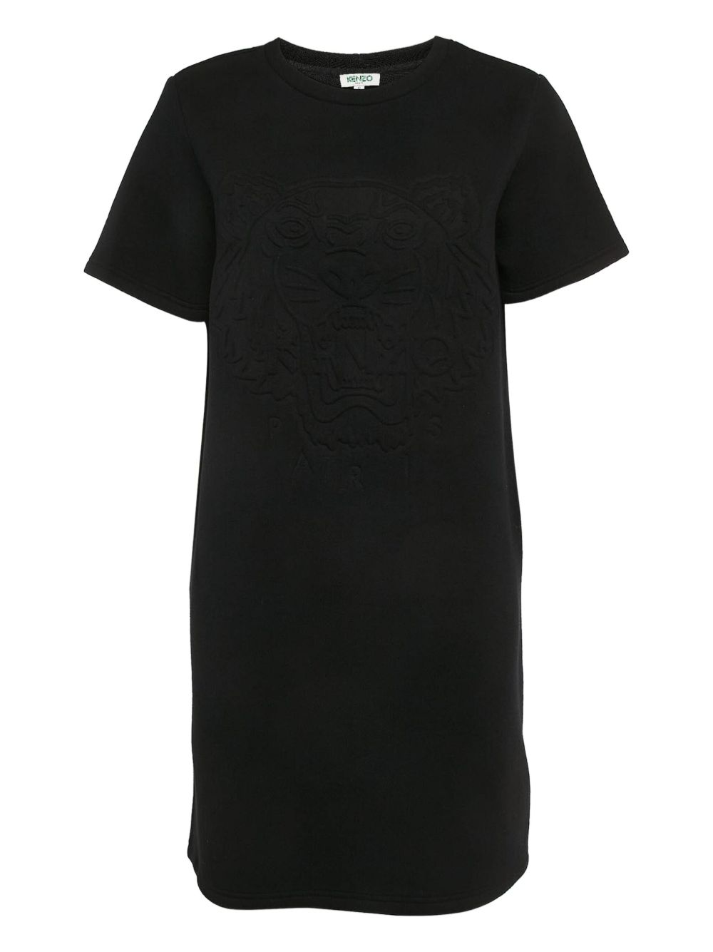 Embossed-detail dress - Black