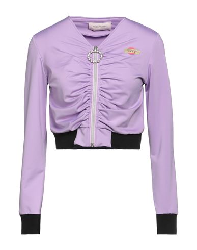 Woman Sweatshirt Lilac Size 6 Polyester, Elastane