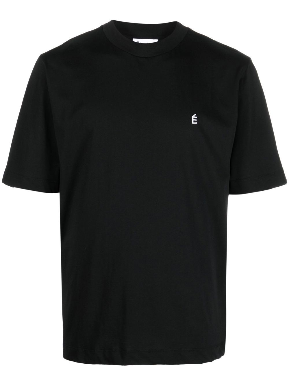 T-shirt In Black Cotton