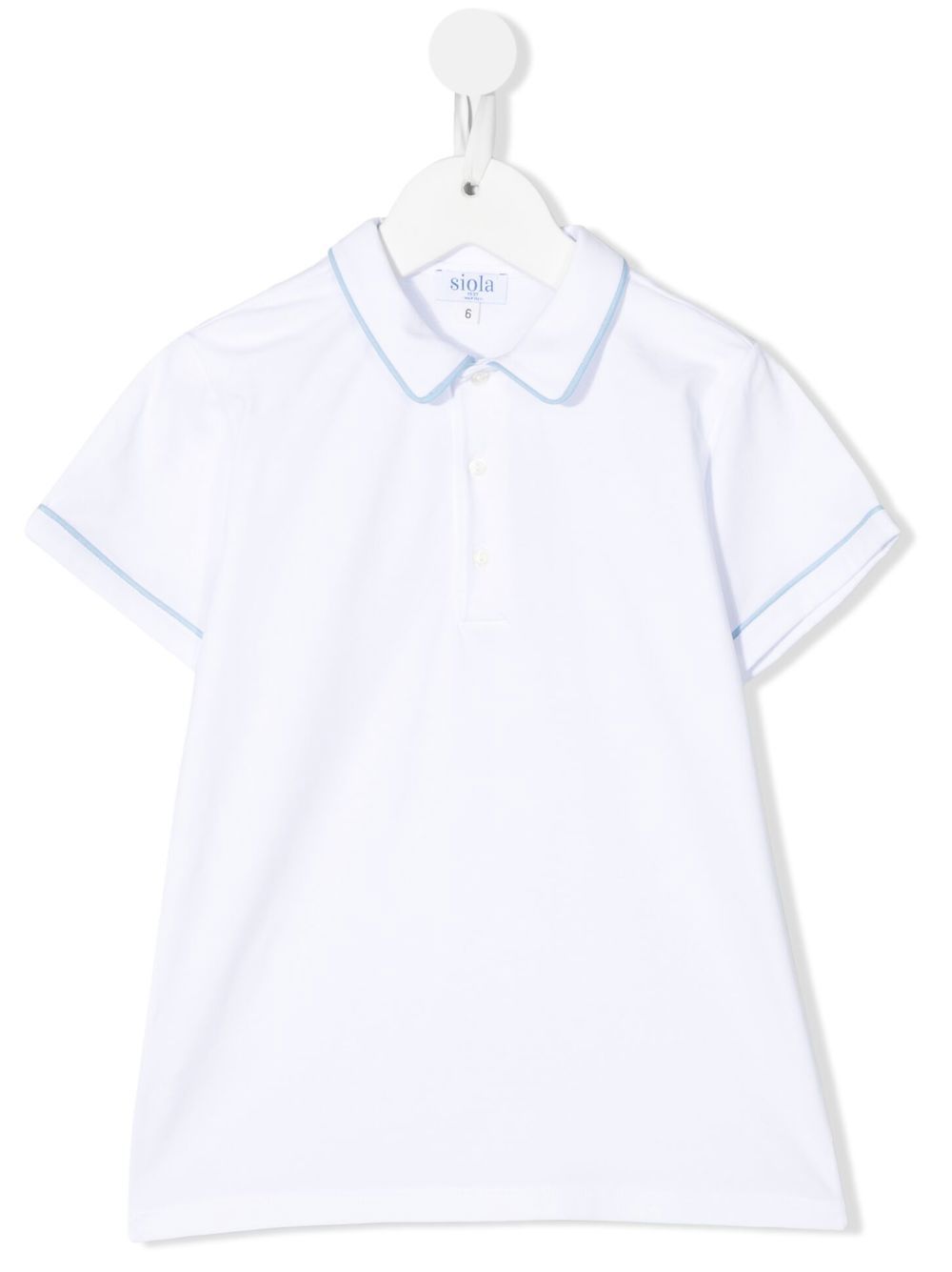 Short-sleeved polo shirt - White