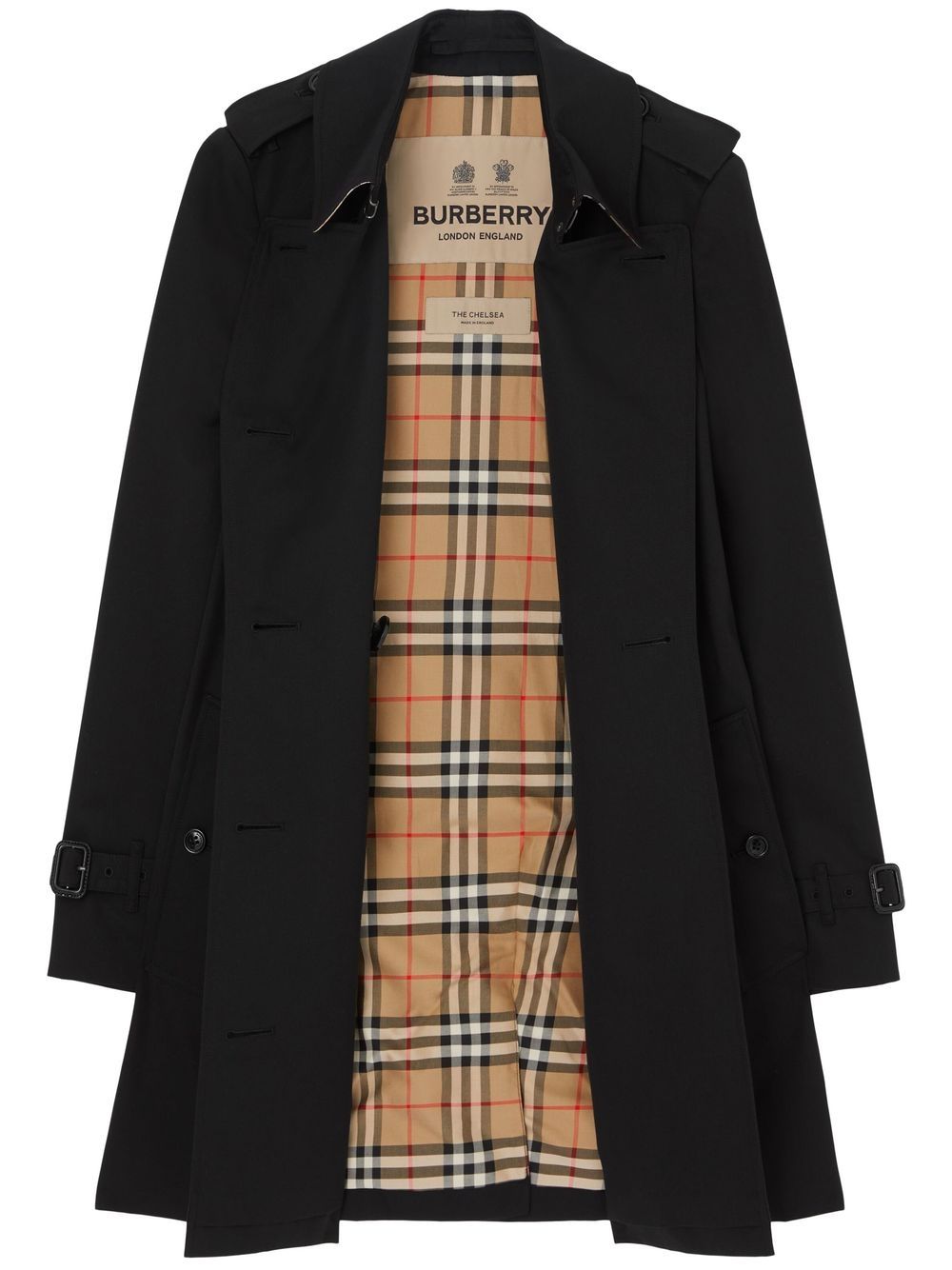 The Short Chelsea Heritage trench coat - Black
