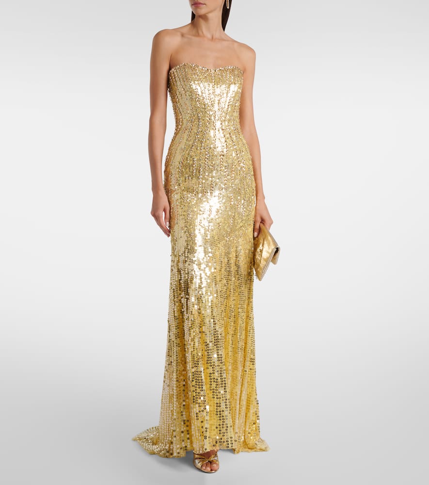 Sarai sequined corset gown