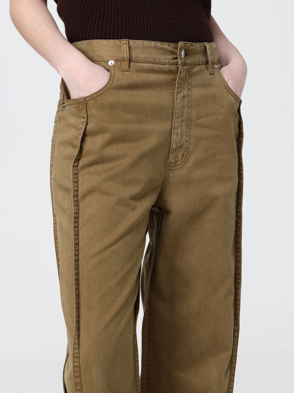 Pants Woman color Brown