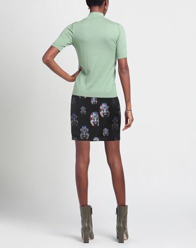 Woman Mini skirt Black Size 10 Acetate, Polyester, Cotton