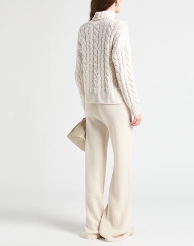 Woman Pants Ivory Size L Acrylic, Wool, Viscose, Alpaca wool