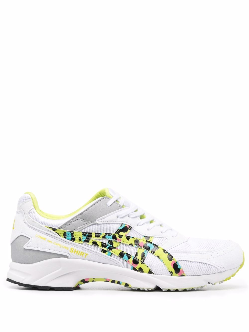 Leopard-print low-top sneakers - White