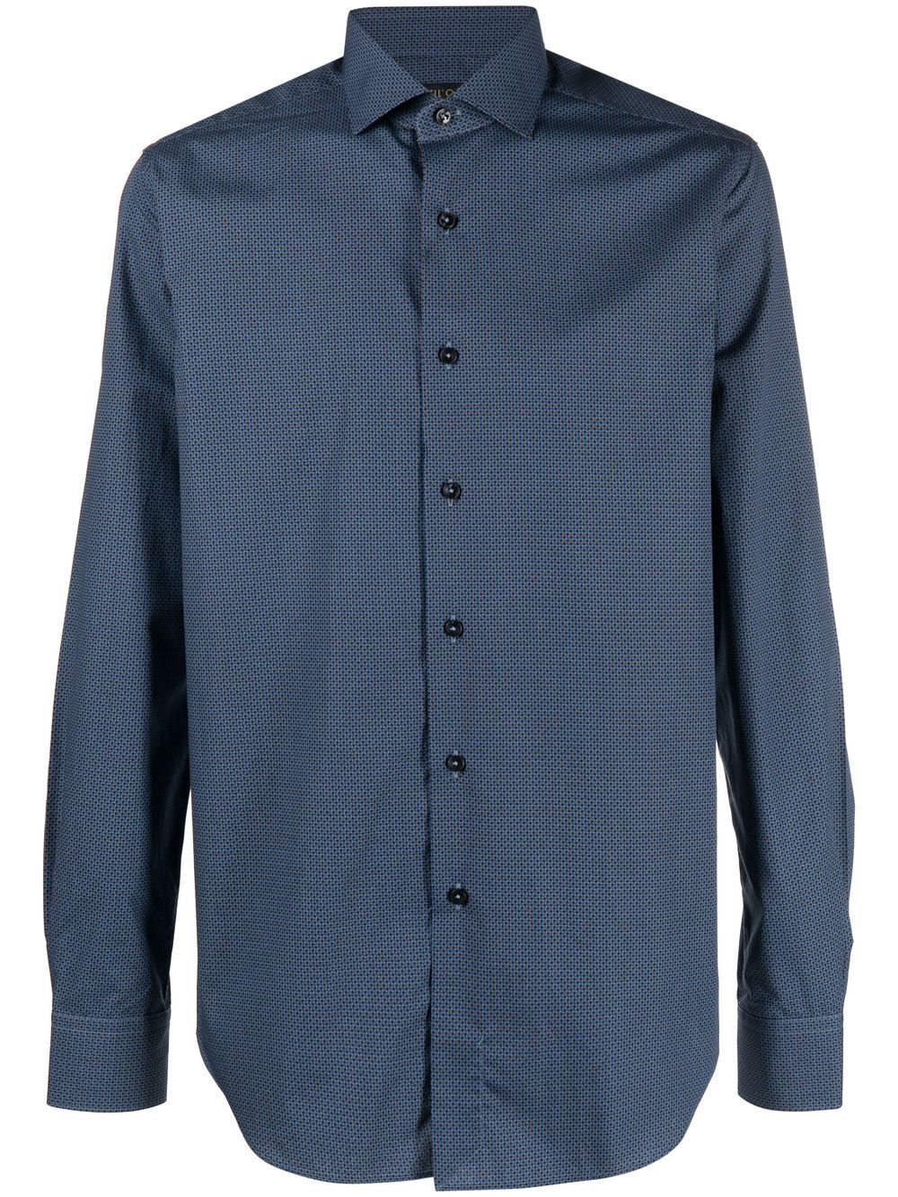 Dell'oglio long-sleeve button-up shirt - Blue