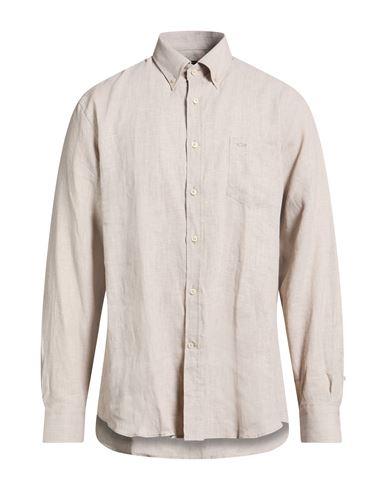 Man Shirt Beige Size 16 ½ Linen