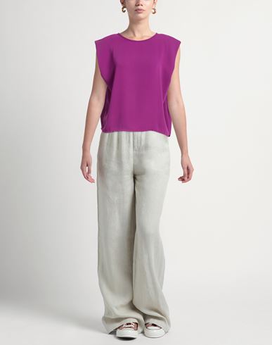 Woman Top Mauve Size M Recycled polyester, Polyester