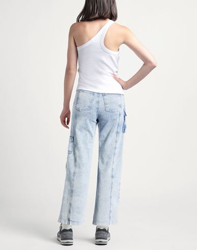 Woman Jeans Blue Size 4 Cotton, Elastane