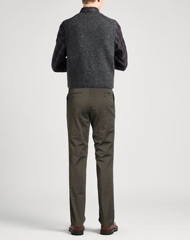 Man Pants Military green Size 36 Cotton, Elastane