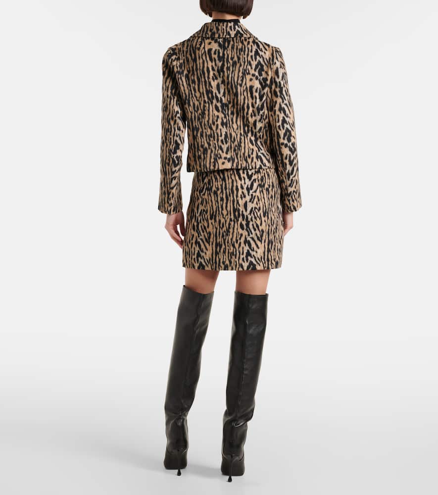 Leila leopard-print jacket