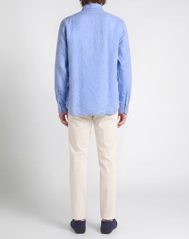Man Shirt Azure Size 15 ¾ Linen
