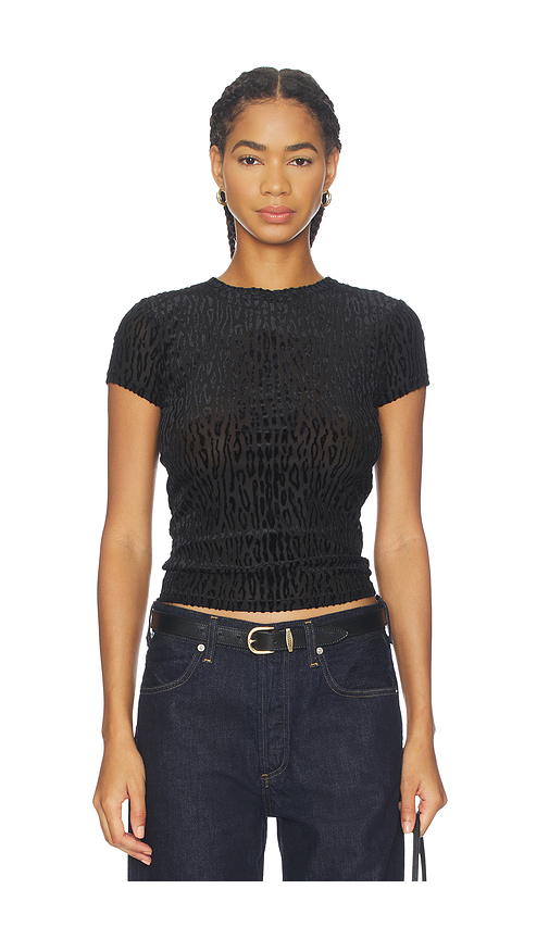 PAIGE Eisa Tee in Black. - XXS also in L, M, S