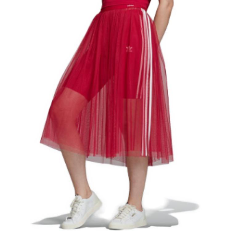 (WMNS) Tulle Skirt 'Red'
