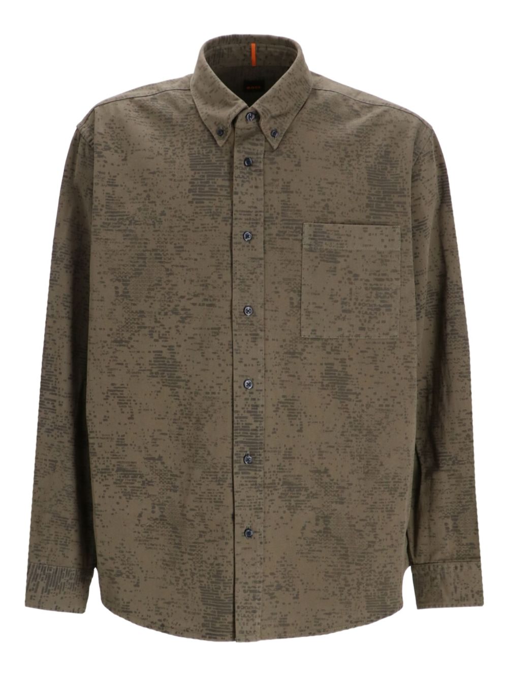 Printed button-up shirt - Green