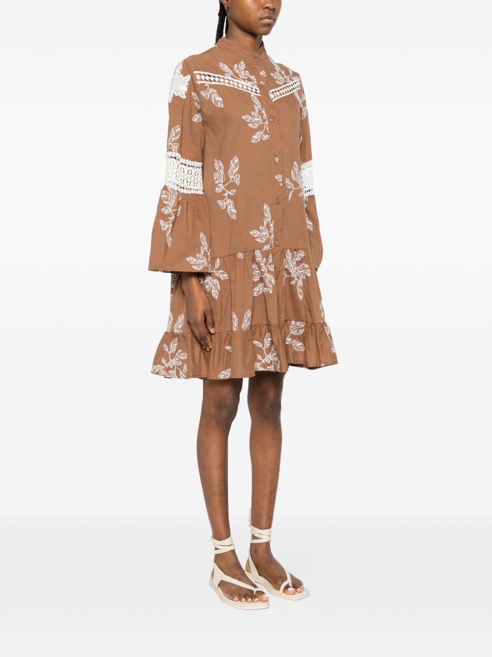 Bye bedrucktes Baumwollkleid