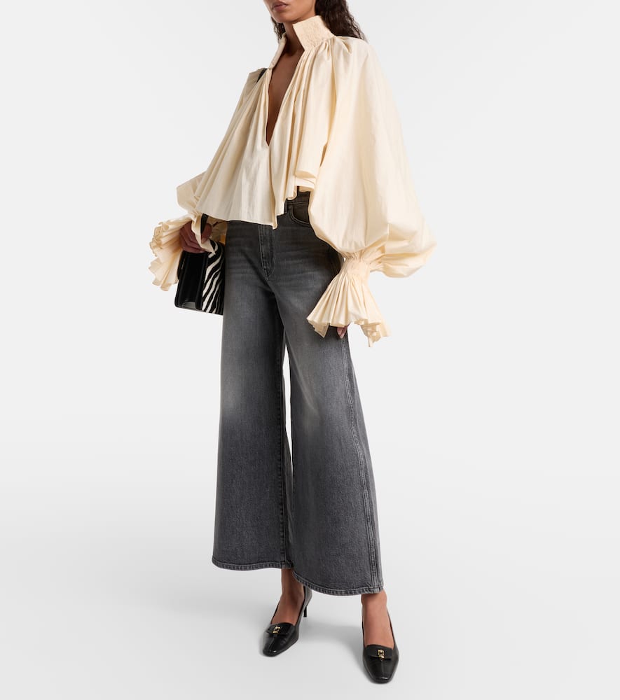 Delina high-rise wide-leg jeans